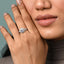 Silver Swirl Solitaire Ring