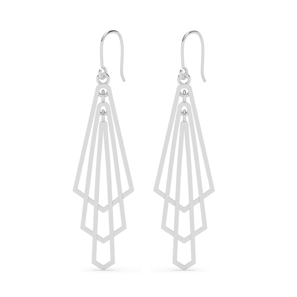 Silver Vera Geometric Earrings