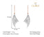 CLARA 925 Sterling Silver Lily Dangler Earrings 