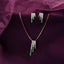 CLARA 925 Sterling Silver Blanca Pendant Earring Chain Jewellery Set 
