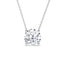 Silver Gia Classic Solitaire Pendant Chain 