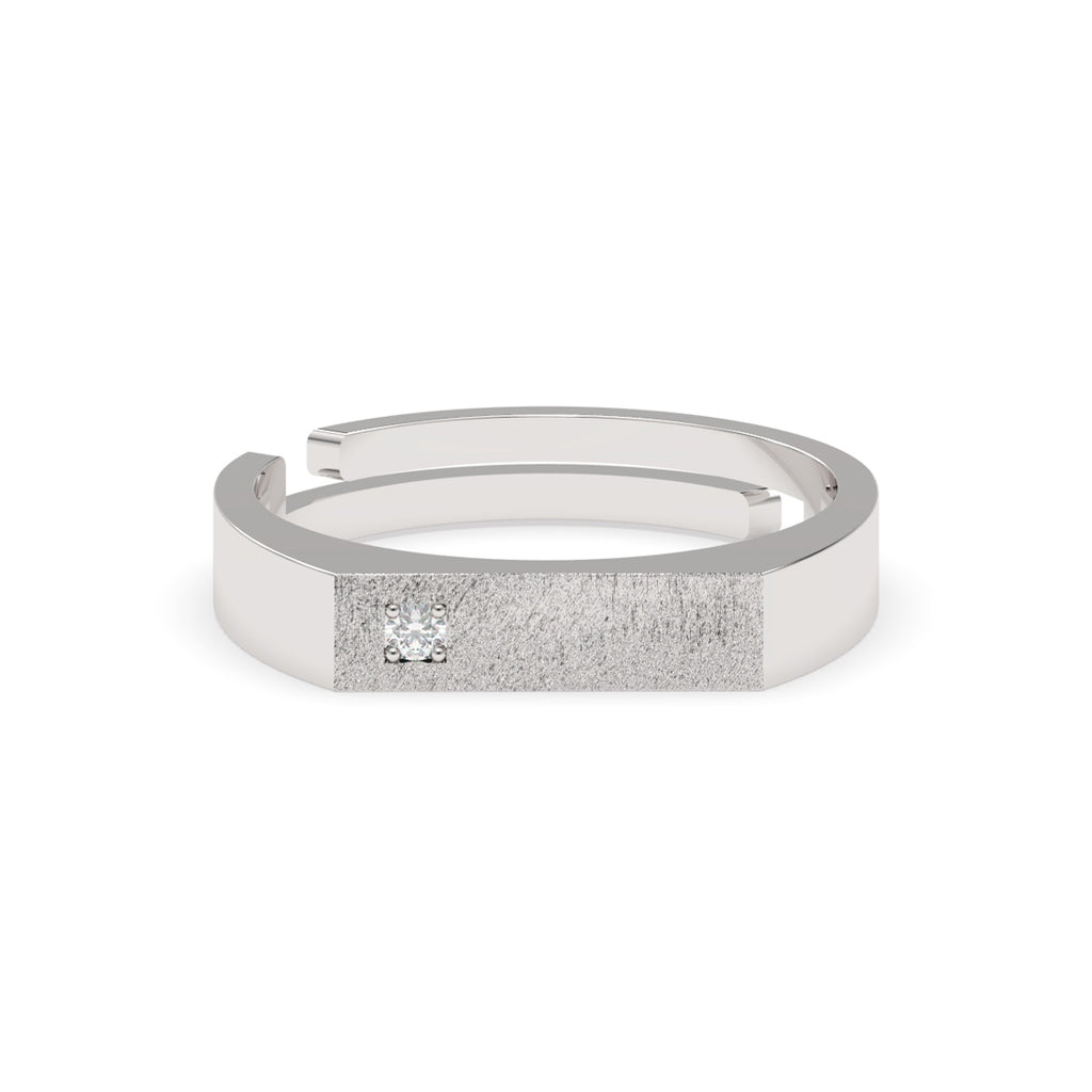 CLARA Real 925 Sterling Silver Sleek Band Ring 