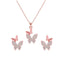 Silver Fairy Butterfly Jewellery Set 