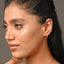 CLARA 925 Sterling Silver Hexa Hoop and Huggies Earrings 