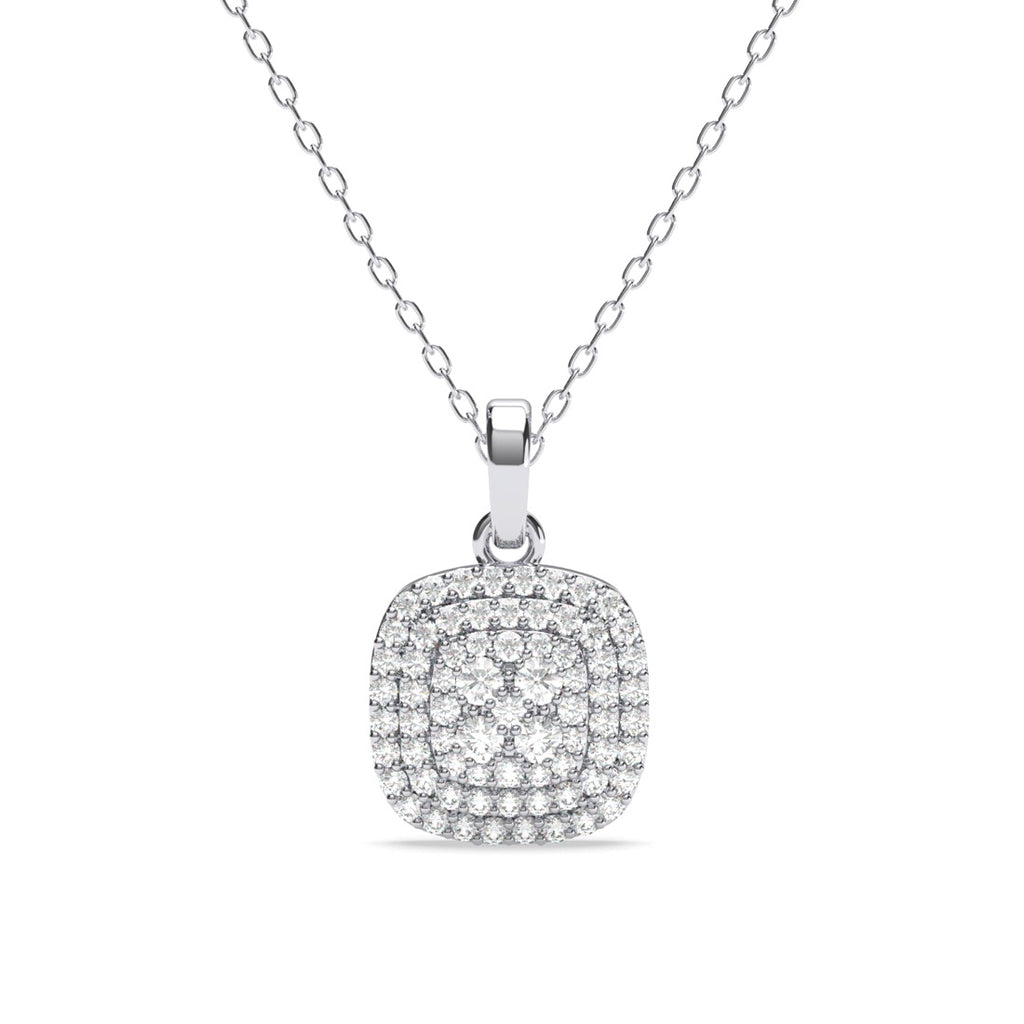 Silver Queen of Diamonds Pendant Chain  