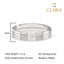 CLARA Real 925 Sterling Silver Neel Band Ring 