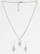 CLARA 925 Sterling Silver Lily Pendant Earring Chain Jewellery Set 