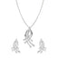 Silver Iris Jewellery Set