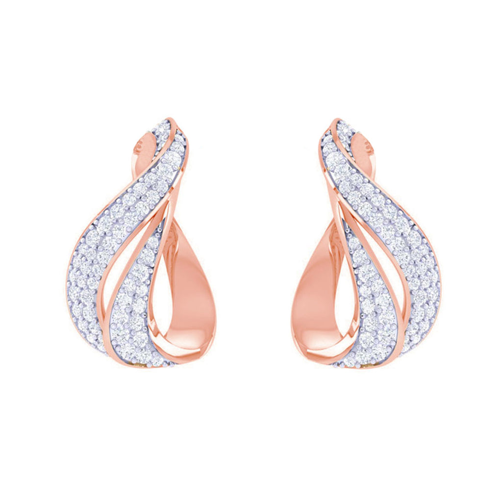 CLARA 925 Sterling Silver Agda Earrings with Screw Back 
