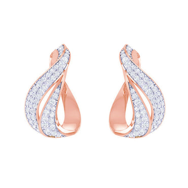 CLARA 925 Sterling Silver Agda Earrings with Screw Back 
