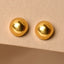 CLARA 925 Sterling Silver Golden Ball Studs Earrings Gift for Kids Girls 