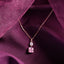 CLARA 925 Sterling Silver Rosa Pendant Chain Necklace 