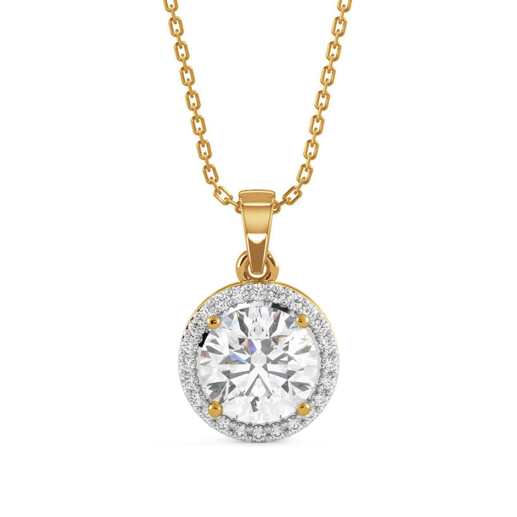CLARA 925 Sterling Silver Talia Pendant Chain Necklace 