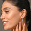 CLARA 925 Sterling Silver Infinity Hoop Bali Earrings 