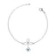 CLARA 925 Sterling Silver Evil Eye Flower Bracelet