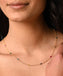 CLARA 925 Sterling Silver Multicolor Charm Minimal Necklace Chain 