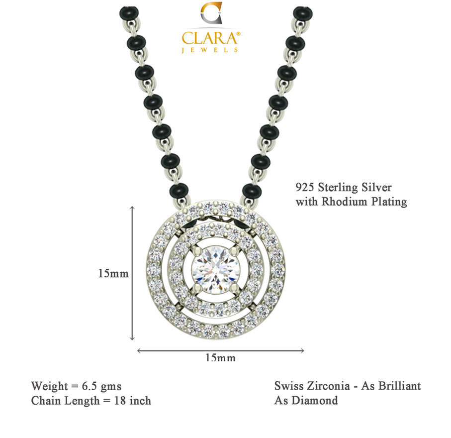 Halo Mangalsutra Chain Pendant