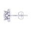 Clara Made with Swiss Zirconia 925 Sterling Silver Platinum Plated Ball Solitaire Earring Gift For Women & Girls