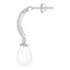 CLARA 925 Sterling Silver Classic Pearl Earrings | Rhodium Plated, Swiss Zirconia , Screw Back | Gift for Women & Girls