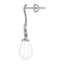 CLARA 925 Sterling Silver Pearl Hina Earrings | Rhodium Plated, Swiss Zirconia , Screw Back | Gift for Women & Girls