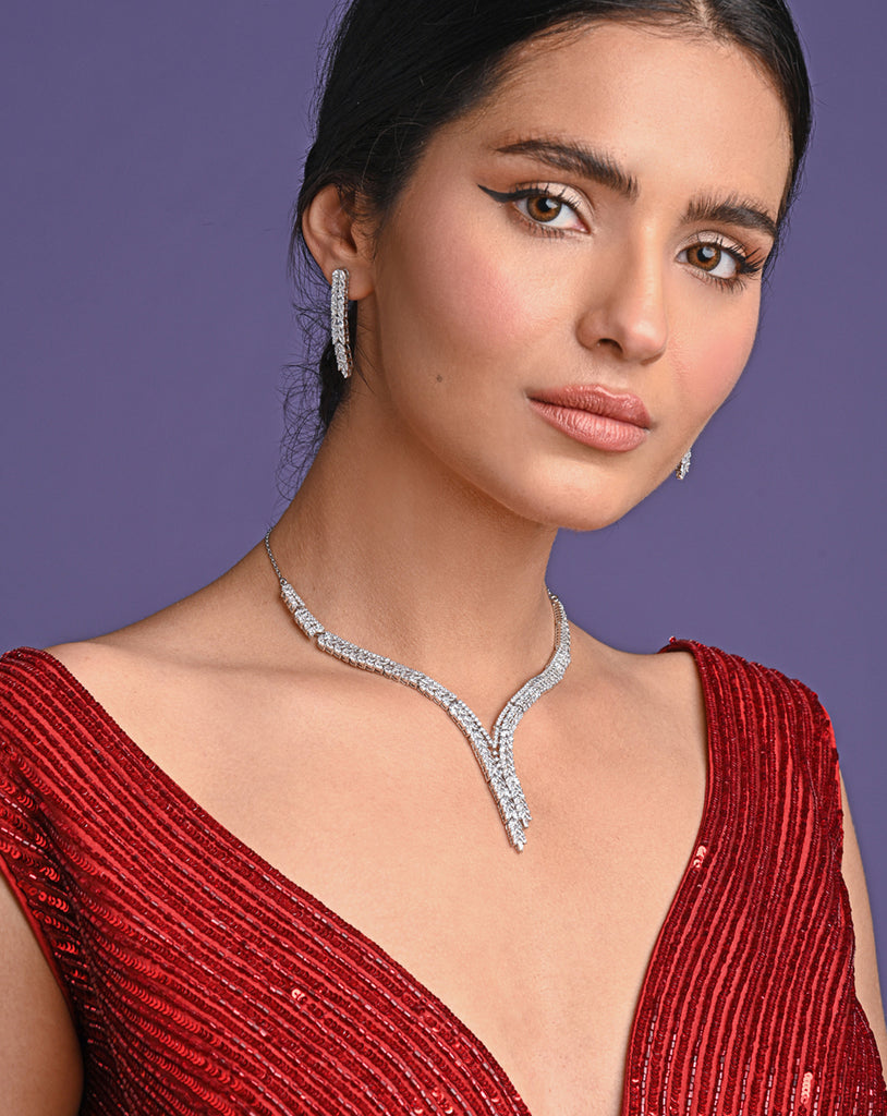 Clara 925 Sterling Silver Princess Necklace