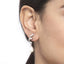 CLARA 925 Sterling Silver Pearl Twist Earrings | Rhodium Plated, Swiss Zirconia, Screw Back | Gift for Women & Girls