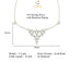 CLARA 925 Sterling Silver Rhodium Plated Alice Pendant with Chain Gift for Women and Girls