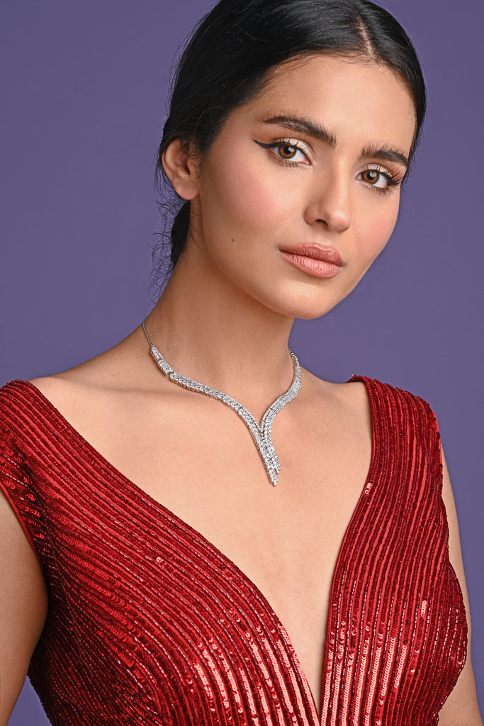 Clara 925 Sterling Silver Princess Necklace
