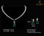 Clara 925 Sterling Silver Solitaire Green Necklace