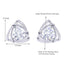 Clara Made with Swiss Zirconia 925 Sterling Silver Platinum Plated Ashley Solitaire Earring Gift For Women & Girls