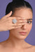 Clara 925 Sterling Silver Cluster Adjustable Cocktail Ring 