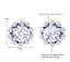 Clara Made with Swiss Zirconia 925 Sterling Silver Platinum Plated Ball Solitaire Earring Gift For Women & Girls