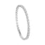 Silver Oval Solitaire Bangle