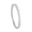 CLARA 925 Sterling Silver Marquise Solitaire Bangle Swiss Zirconia, Rhodium Plated Gift for Women and Girls