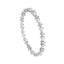 CLARA 925 Sterling Silver Solitaire Bangle Swiss Zirconia Rhodium Plated Gift for Women and Girls