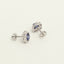Silver Royal Blue Cushion Earring