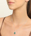 Silver Dark Green Cushion Pendant