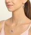 Silver Royal Blue Eye Jewellery Set