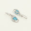 Silver Sky Blue Eye Jewellery Set