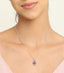Silver Royal Blue Eye Pendant