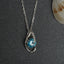 CLARA 925 Sterling Silver Sky Blue Eye Pendant | Rhodium Plated, Swiss Zirconia | Gift for Women & Girls