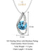 Silver Sky Blue Eye Pendant