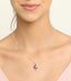 Silver Blood Red Eye Pendant