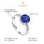 Silver Royal Blue Eye Ring