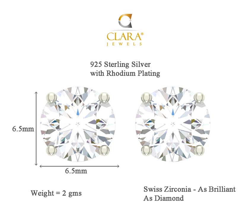 CLARA 925 Sterling Silver Rope Mangalsutra Tanmaniya Pendant Earring Jewellery Set with Chain Gift for Women and Girls