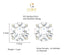 CLARA 925 Sterling Silver Lily Mangalsutra Tanmaniya Pendant Earring Jewellery Set with Chain Gift for Women and Girls