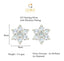 CLARA 925 Sterling Silver Star Mangalsutra Tanmaniya Pendant Earring Jewellery Set with Chain Gift for Women and Girls