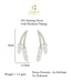 CLARA 925 Sterling Silver Isla Mangalsutra Tanmaniya Pendant Earring Jewellery Set with Chain Gift for Women and Girls