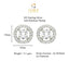 CLARA 925 Sterling Silver Halo Mangalsutra Tanmaniya Pendant Earring Jewellery Set with Chain Gift for Women and Girls