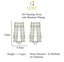 CLARA 925 Sterling Silver Ayla Mangalsutra Tanmaniya Pendant Earring Jewellery Set with Chain Gift for Women and Girls